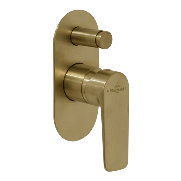 Villeroy & Boch O.Novo Style Diverter Mixer Brushed Gold