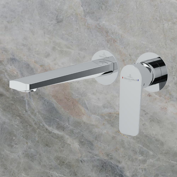 Villeroy & Boch O.Novo Style Wall Mounted Basin Mixer Chrome Lead Free