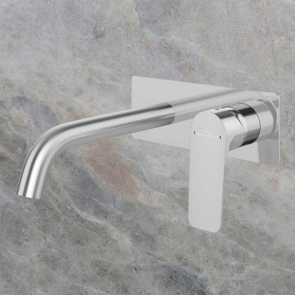 Villeroy & Boch O.Novo Style S Rectangular Wall Mounted Basin Mixer Chrome Lead Free
