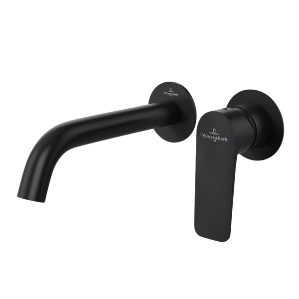 Villeroy & Boch O.Novo Style S Wall Mounted Basin Mixer Matte Black Lead Free