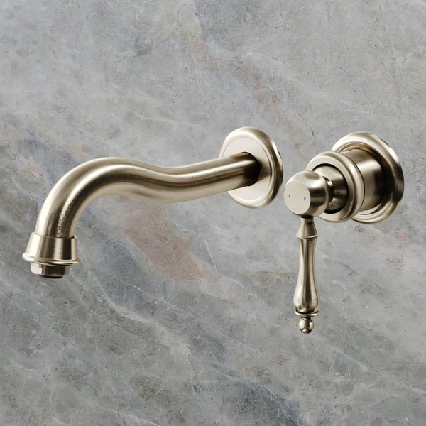 Villeroy & Boch Avia 2.0 Wall Mounted Basin Mixer Brushed Nickel Lead Free
