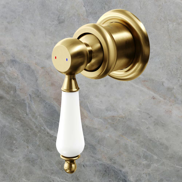 Villeroy & Boch Avia 2.0 Shower Mixer Ceramic Lever Brushed Gold