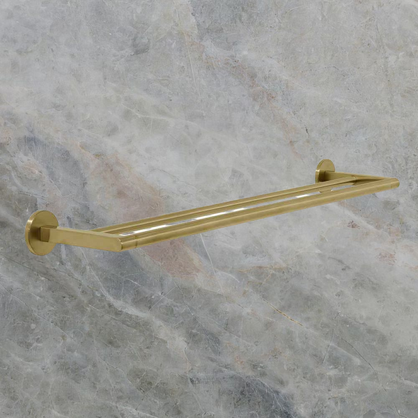 Villeroy & Boch Architectura 600mm Double Towel Rail Brushed Gold