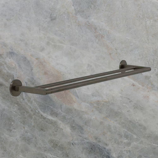 Villeroy & Boch Architectura 600mm Double Towel Rail Gunmetal
