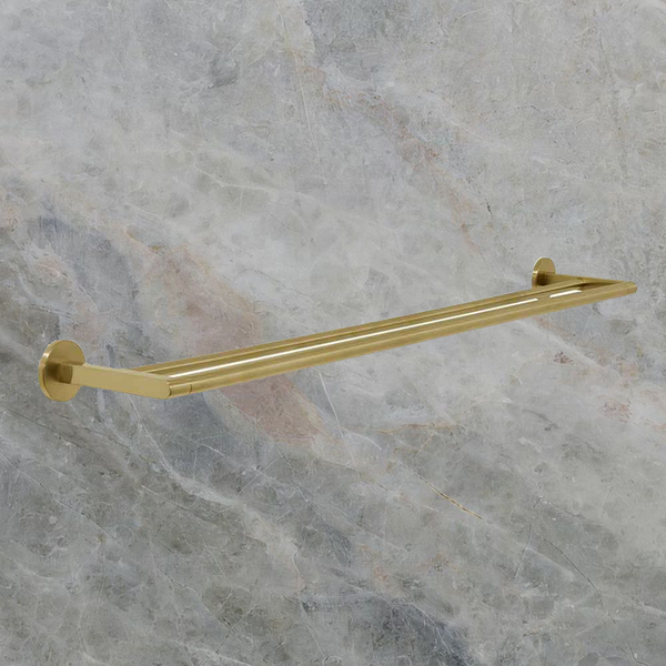 Villeroy & Boch Architectura 800mm Double Towel Rail Brushed Gold