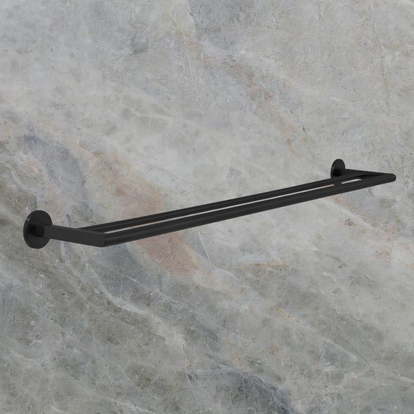 Villeroy & Boch Architectura 800mm Double Towel Rail Matte Black