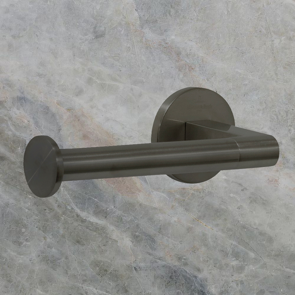 Villeroy & Boch Architectura Left Hand Facing Toilet Roll Holder Gunmetal