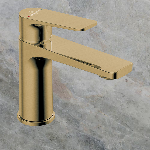 Villeroy & Boch O.Novo Style Basin Mixer Brushed Gold