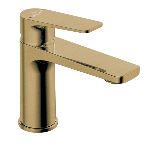 Villeroy & Boch O.Novo Style Basin Mixer Brushed Gold