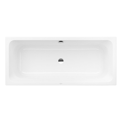 Villeroy & Boch Targa 1600mm Drop In Bath with Chrome Overflow White