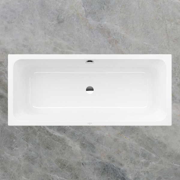 Villeroy & Boch Targa 1600mm Drop In Bath with White Overflow White