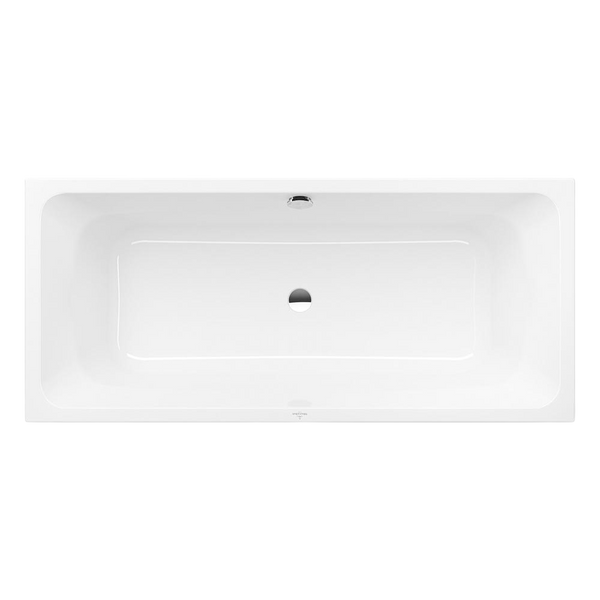 Villeroy & Boch Targa 1700mm Drop In Bath with White Overflow and Bath Filler White