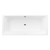 Villeroy & Boch Targa 1800mm Bath with Chrome Overflow and Bath Filler White