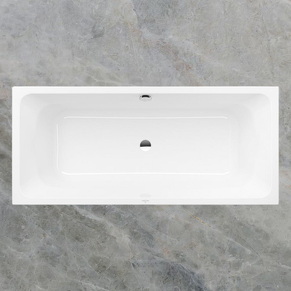 Villeroy & Boch Targa 1800mm Bath with Chrome Overflow White
