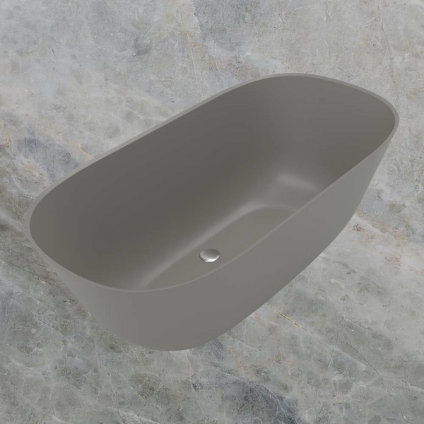 Villeroy & Boch Theano 1550mm Quaryl Freestanding Bath Grey
