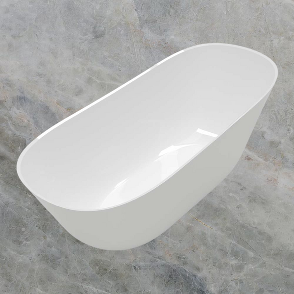 Villeroy & Boch Theano 1700mm Curved Quaryl Freestanding Bath Alpine White