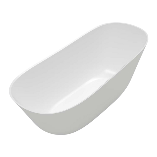 Villeroy & Boch Theano 1700mm Curved Quaryl Freestanding Bath Stone White
