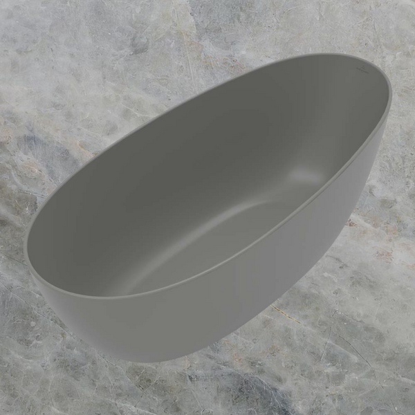 Villeroy & Boch Antao 1700mm Quaryl Freestanding Bath Grey
