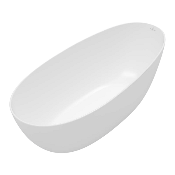 Villeroy & Boch Antao 1700mm Quaryl Freestanding Bath Stone White