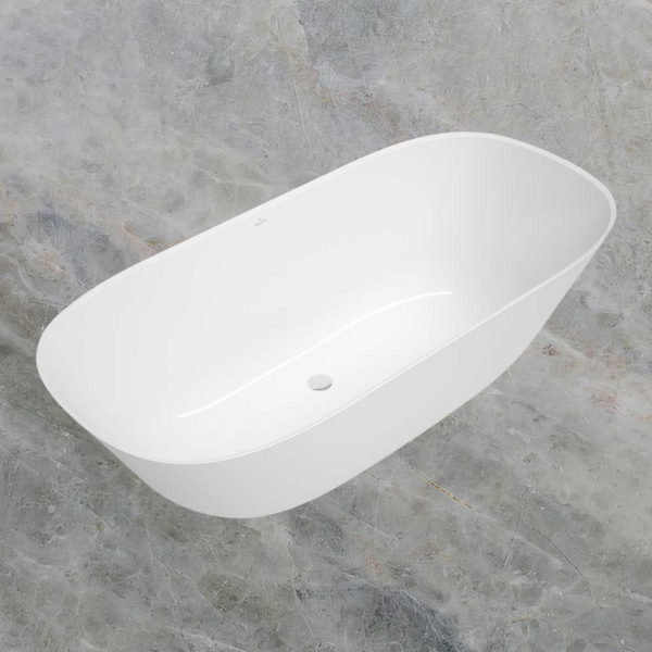 Villeroy & Boch Theano 1750mm Quaryl Freestanding Bath Alpine White