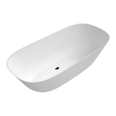 Villeroy & Boch Theano 1750mm Quaryl Freestanding Bath Stone White