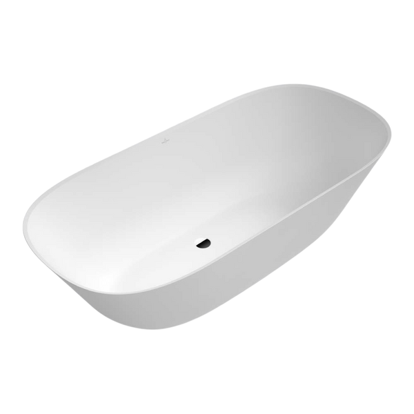 Villeroy & Boch Theano 1750mm Quaryl Freestanding Bath Stone White