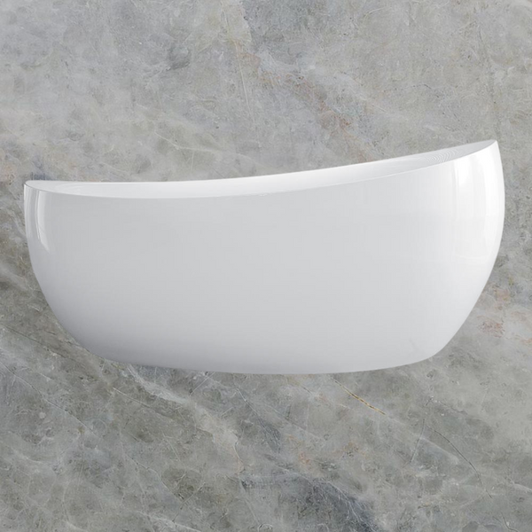 Villeroy & Boch Aveo 1900mm Oval Freestanding Bath with White Overflow Waste and Bath Filler