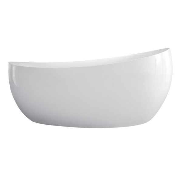 Villeroy & Boch Aveo 1900mm Oval Freestanding Bath with Chrome Overflow Waste