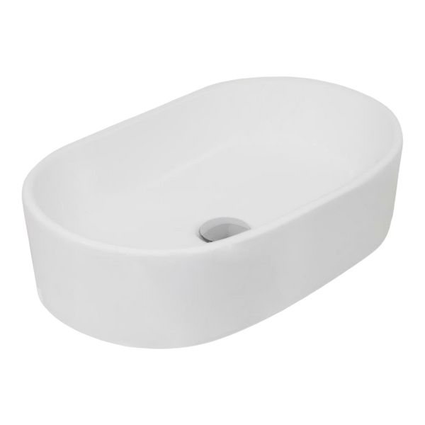Argent Grace Neu 520mm Oval Vessel Basin Matte White