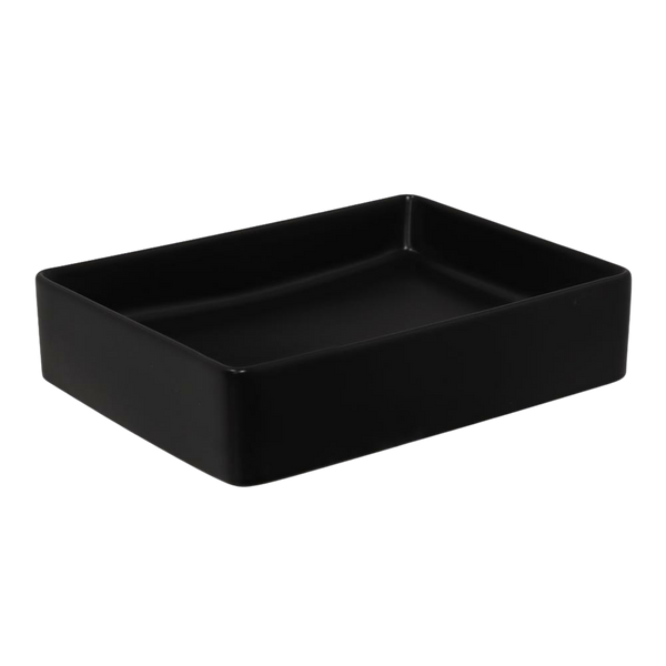 Argent Grace Neu 470mm Rectangular Vessel Basin Matte Black