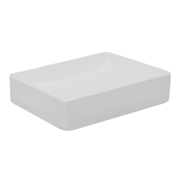 Argent Grace Neu 470mm Rectangular Vessel Basin Matte White