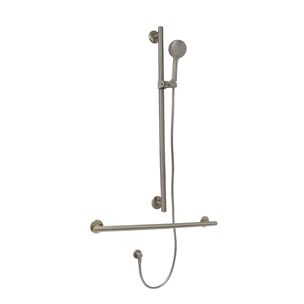 Villeroy & Boch ViCare Trio Designer 32 T Shower Rail Set Universal Brushed Nickel