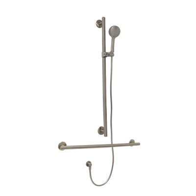 Villeroy & Boch ViCare Trio Designer 32 T Shower Rail Set Universal Brushed Nickel