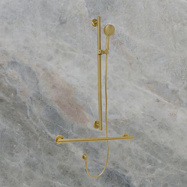 Villeroy & Boch ViCare Trio Designer 32 T Shower Rail Set Universal Brushed Gold
