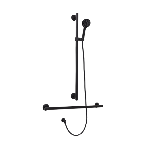 Villeroy & Boch ViCare Trio Designer 32 T Shower Rail Set Universal Matte Black