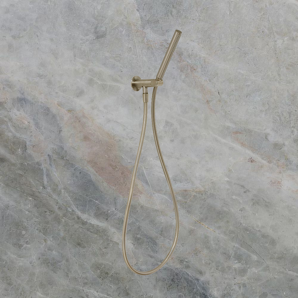 Villeroy & Boch Embrace Pure Adjustable Hook & Union Shower Set Brushed Nickel