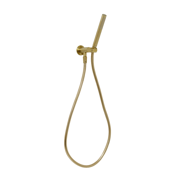 Villeroy & Boch Embrace Pure Adjustable Hook & Union Shower Set Brushed Gold