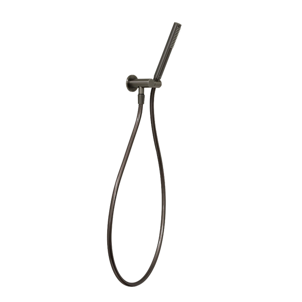 Villeroy & Boch Embrace Pure Adjustable Hook & Union Shower Set Gunmetal