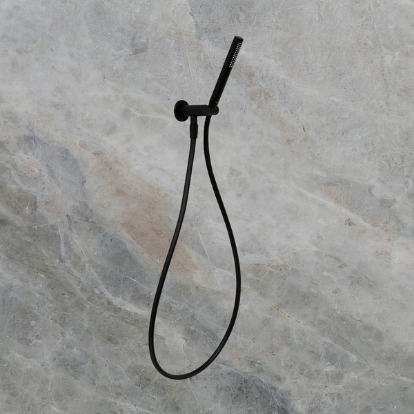 Villeroy & Boch Embrace Pure Adjustable Hook & Union Shower Set Matte Black