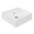 Argent Evo Neu 380mm Square Counter Top or Wall Hung Basin with Overflow 1 Tap Hole Gloss White