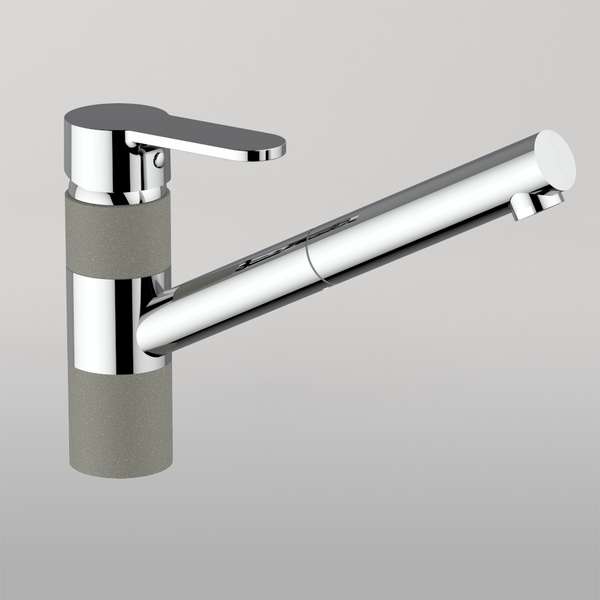 Armando Vicario Isa Pull Out Kitchen Mixer Concrete