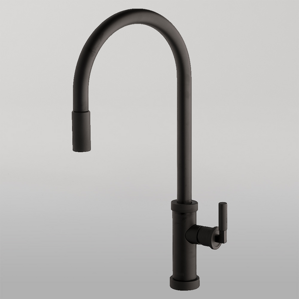Armando Vicario Urban D Pull Out Kitchen Mixer Black