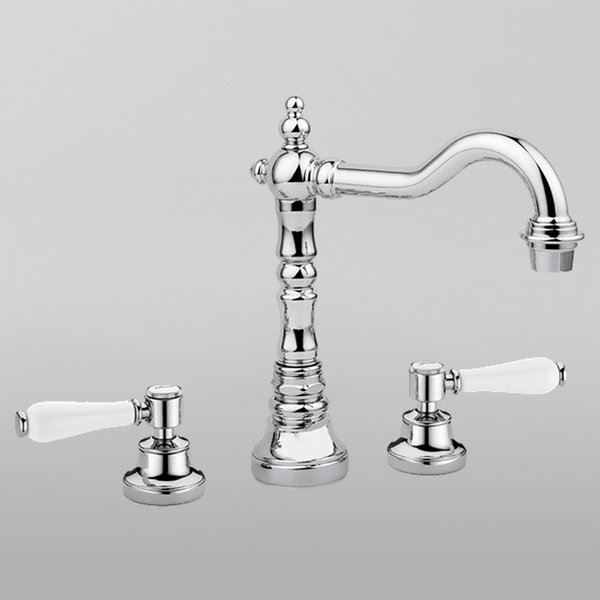 Armando Vicario Provincial 3 Piece Basin Set With Lever Handles Chrome