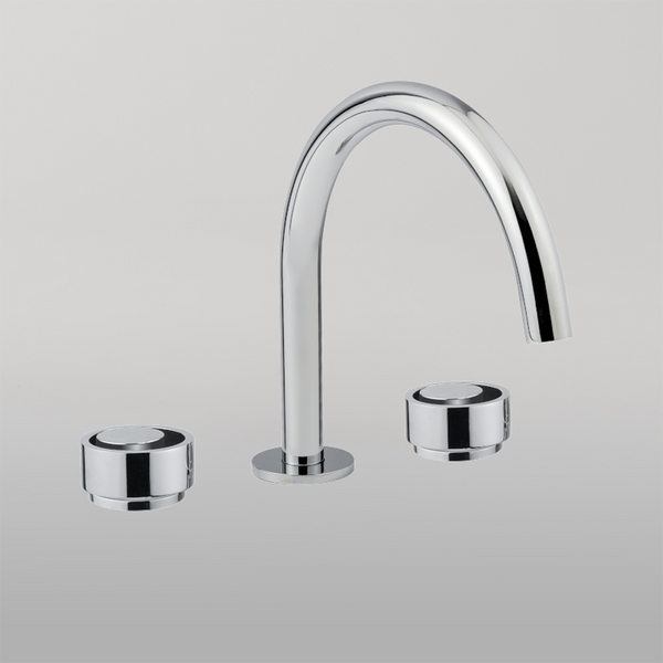 Armando Vicario Piazza 3 Piece Basin Mixer Round Chrome