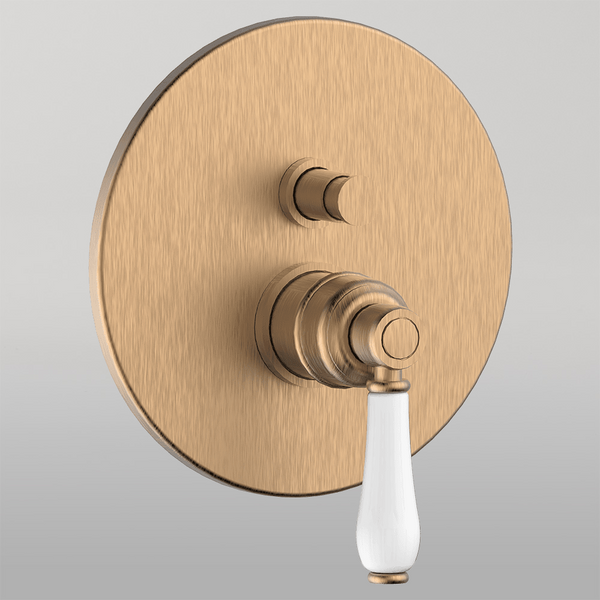 Armando Vicario Provincial Wall Mounted Diverter Mixer Bronze