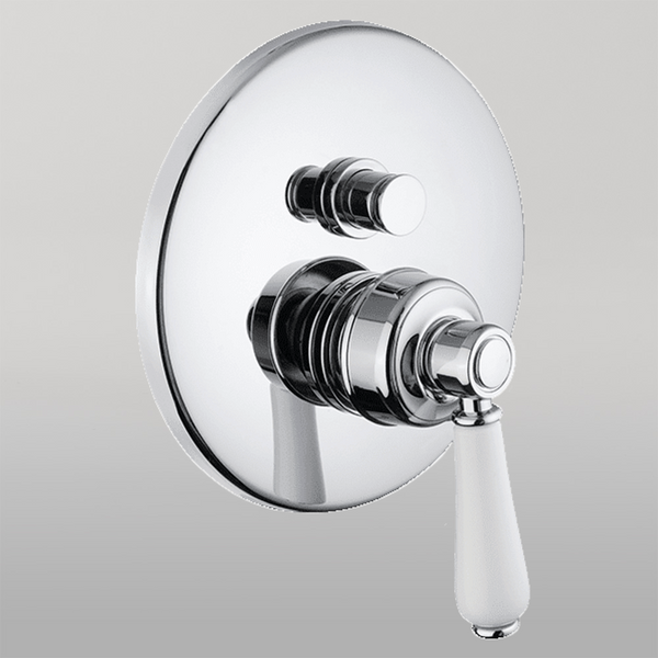 Armando Vicario Provincial Wall Mounted Diverter Mixer Chrome