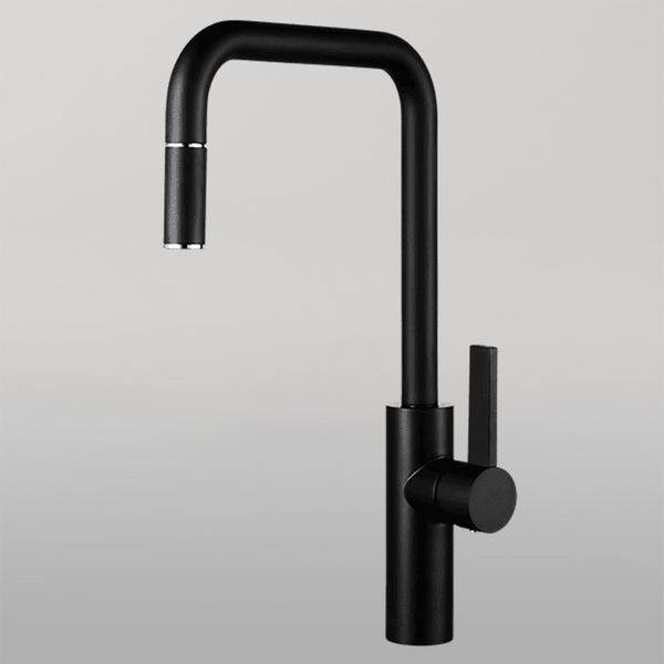 Armando Vicario Luz Kitchen Mixer With Pull-Out Black