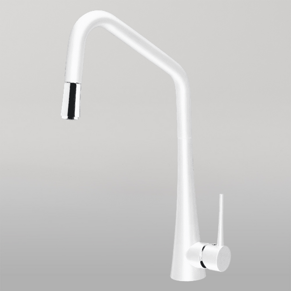 Armando Vicario Tink-D Kitchen Mixer With Pull-Out White