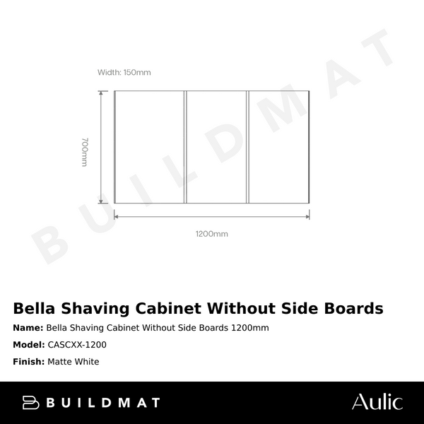 Aulic Bella Shaving Cabinet 1200mm