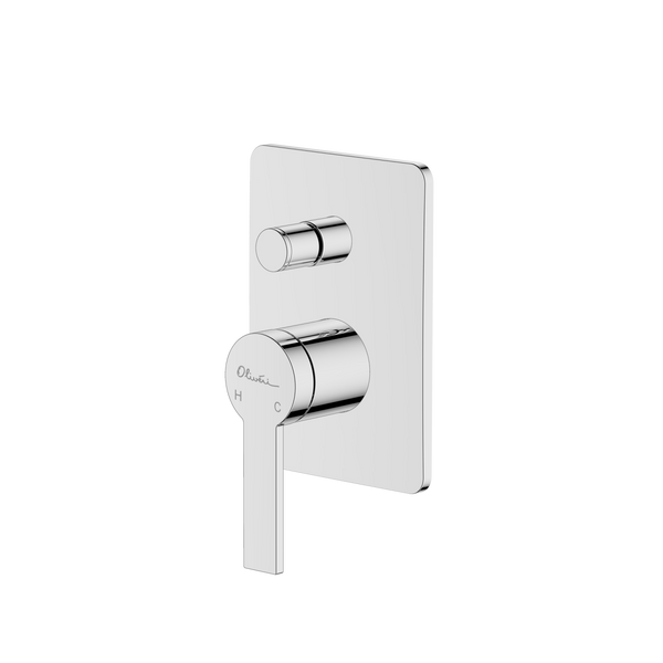 Oliveri Barcelona Wall Mixer With Diverter Chrome